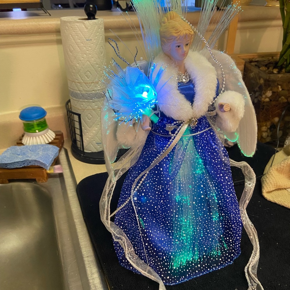 Fiber Optic Angel tree topper